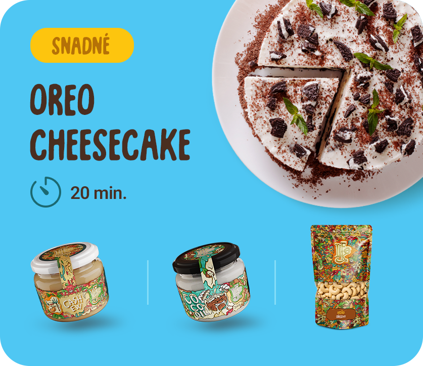 Nepečený Oreo cheesecake