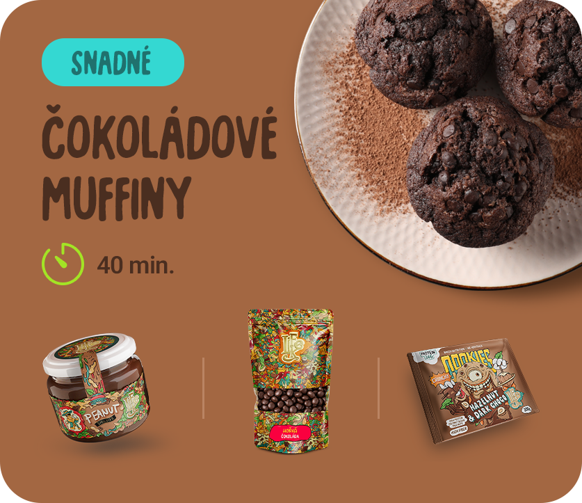 Čokoládové muffiny