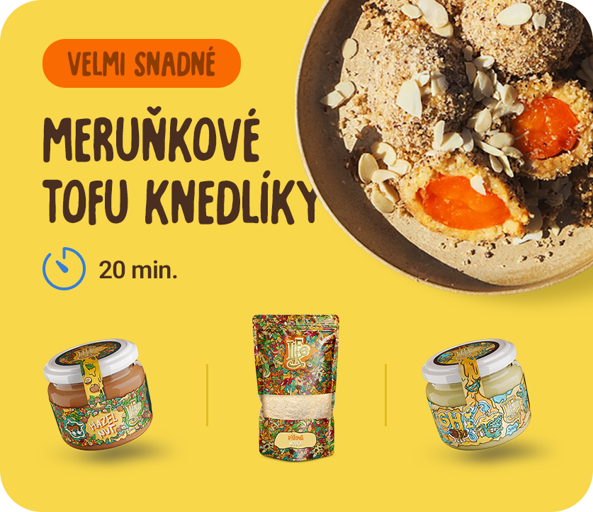 Meruňkové tofu knedlíky