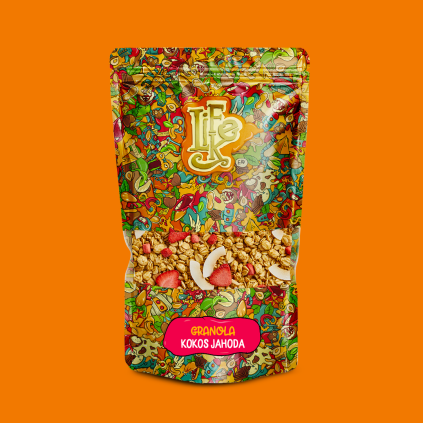 granola jahoda kokos pack BG