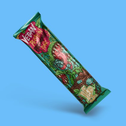 Vegan protein brownie naklon