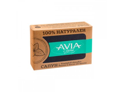 vyr 1940 AVIA 100 prirodni mydlo s bambusovym aktivnim uhlim a matovym olejem