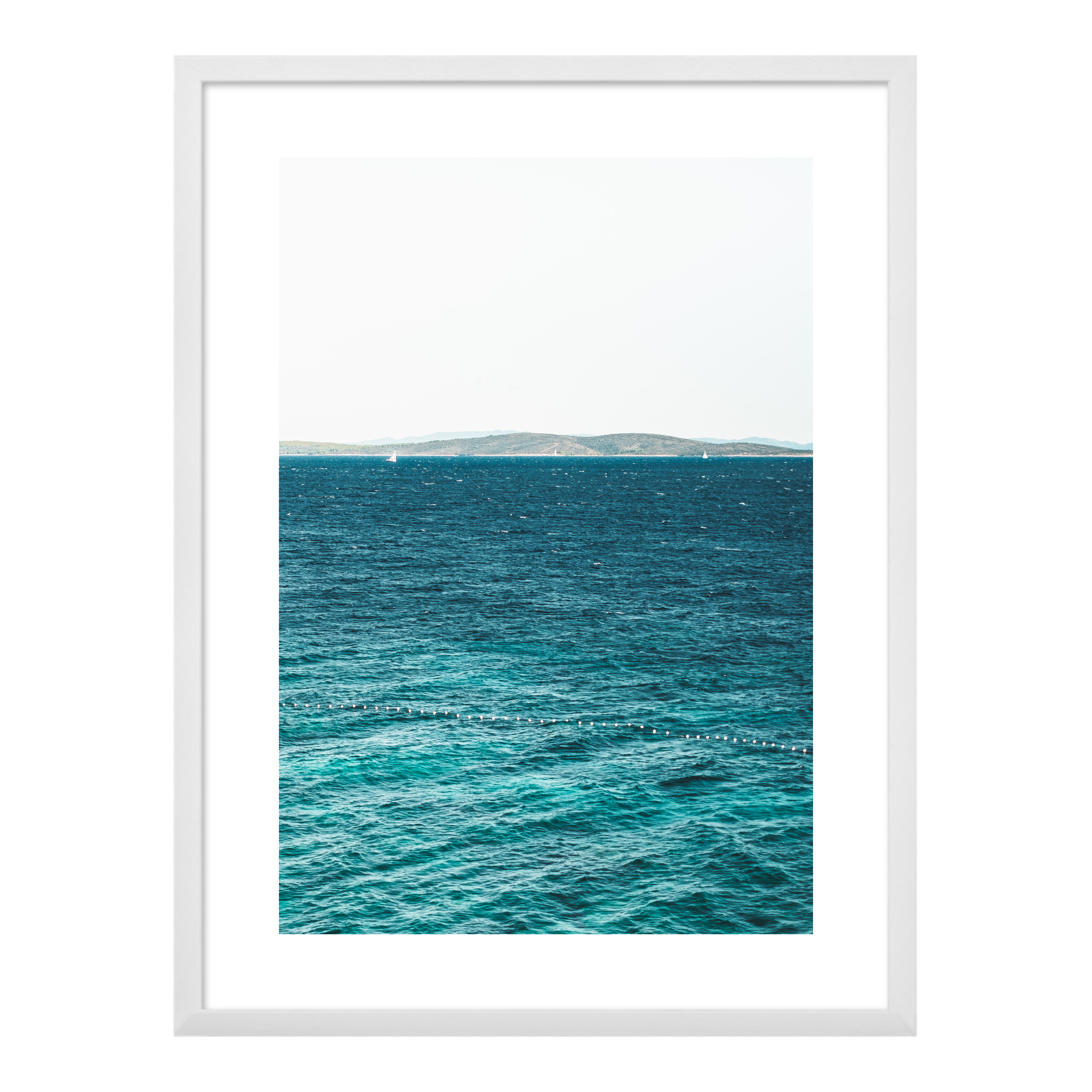 Fotoobraz LOTS OF SEA Varianta: 60x80 cm bílý rám