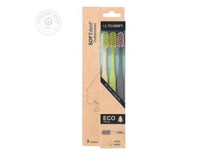 ZUBNÍ KARTÁČKY ECO 5480 ULTRASOFT 3 ks