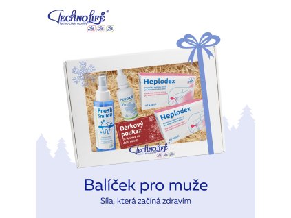 Banner Balíček pro muže Síla, která začíná zdravím