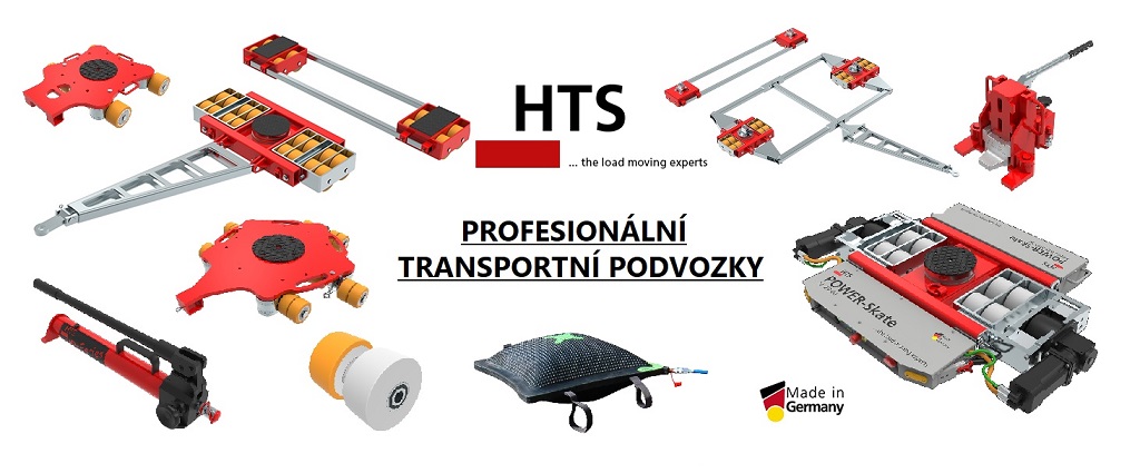 HTS transportní podvozky a strojní zvedáky