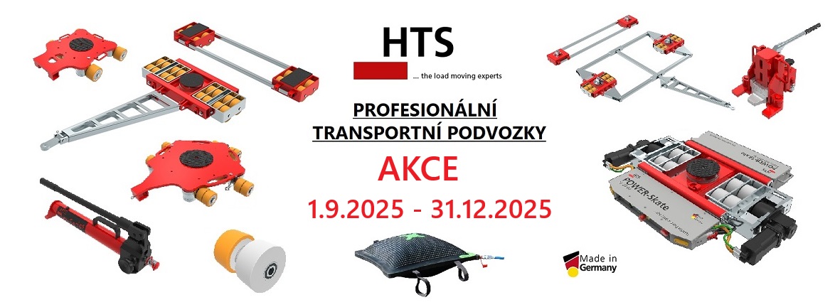 HTS transportní podvozky a strojní zvedáky