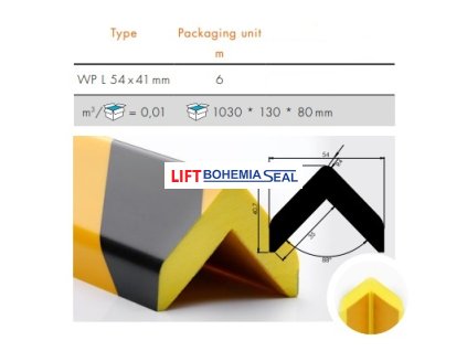 Varovný profil WPL 54x41mm