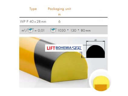 Varovný profil WPP 40x28mm