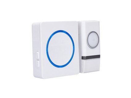 solight bezdrotovy zvoncek bateriovy 120m biely