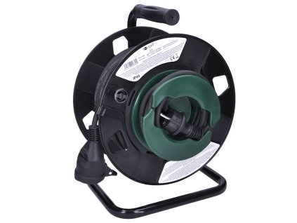 solight predlzovaci privod na bubne 1 zasuvka vonkajsi 25m gumovy kabel 3x 15mm2 ip44