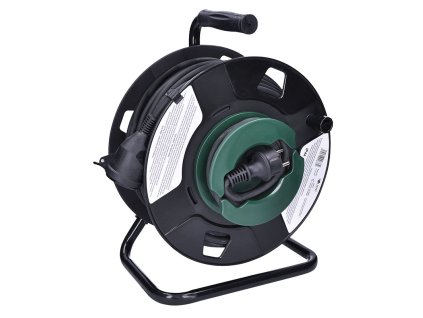 solight predlzovaci privod na bubne 1 zasuvka vonkajsi 50m gumovy kabel 3x 15mm2 ip44