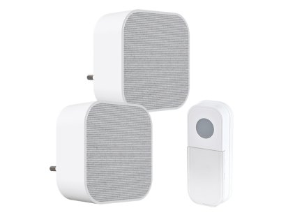 solight 2x bezdrotovy zvoncek do zasuvky 180m biely learning code