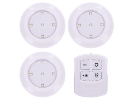 solight led svetielka s dialkovym ovladanim 3x 50lm casovac bateriove napajanie