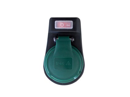 solight zasuvka priebezna ip44 16a cierna vypinac