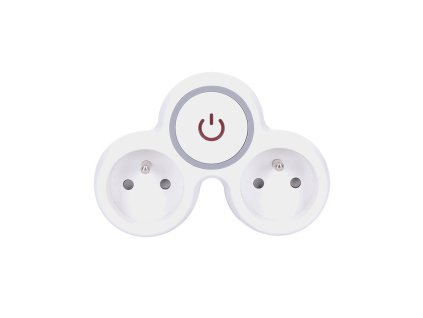 solight rozbocovac 2x 10a biely sivy vypinac