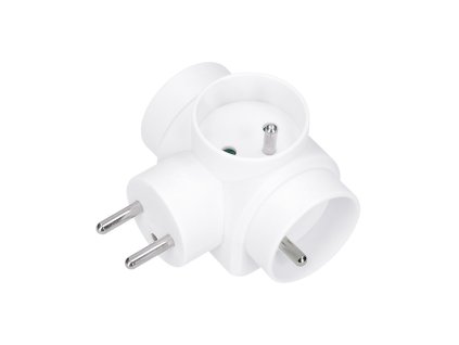 solight rozbocka 3x 10a biela