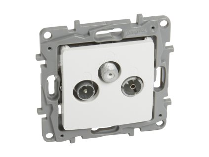 niloe 764563 zasuvka tv rd sat hviezda biela