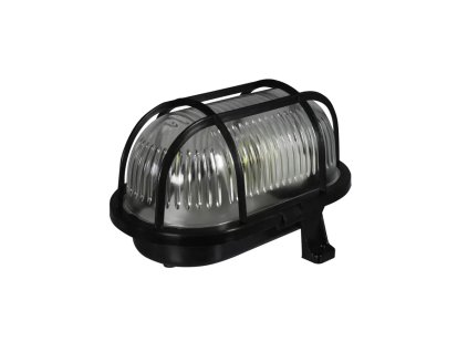 svietidlo oval max60w plastova mriezka biela