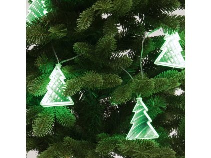 svietiaci retazec so zrkadlovym efektom stromcek