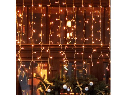 spojovatelny led svetelny zaves cencule 5 m 200 led tepla biela