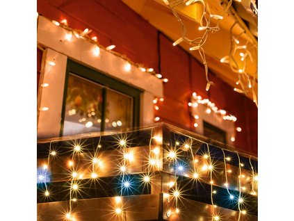 led ziariaci svietiaci retazec cencul 10 m 400 led spojovatelny tepla biela
