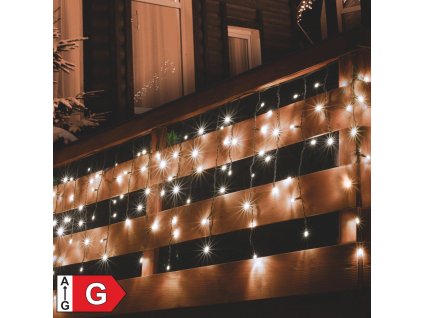 spojovatelny svetelny zaves 200 led tepla biela na vonkajsie pouzitie