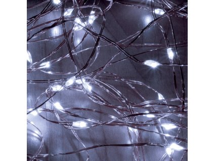 zvazok micro led svietiacich retazcov 10 retazi 20 led studena biela na vonkajsie pouzitie