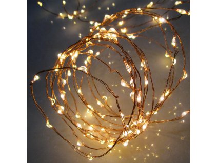 zvazok micro led svietiacich retazcov 80 led tepla biela na vonkajsie pouzitie