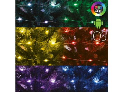 micro led smart svietiaci retazec rgb 100 led