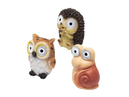 solarne zahradne svietidlo zvieratka 12 ks displej