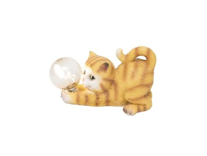 solarne zahradne svietidlo macka so ziarovkou