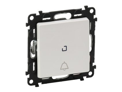 valena life 752116 tlacidlo s orientacnym osvetlenim a symbolom zvonceka biele