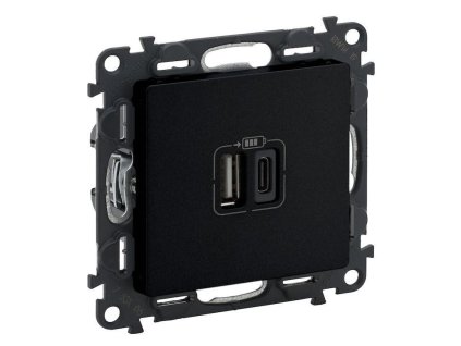 valena life 756306 zasuvka usb ac cierna