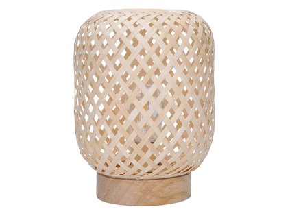 solight ratanova led lampas s led ziarovkou tepla biela 2x aaa 19cm