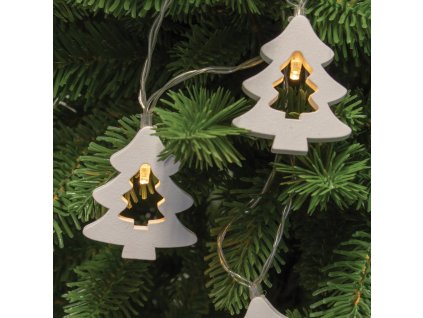 led svietiaci retazec dreveny stromcek 38m 3v klw 20 pine