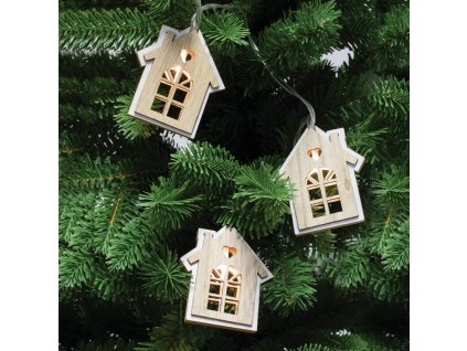 led svietiaci retazec domcek 20 led tepla biela sietovy adapter na vnutorne pouzitie klw 20 h