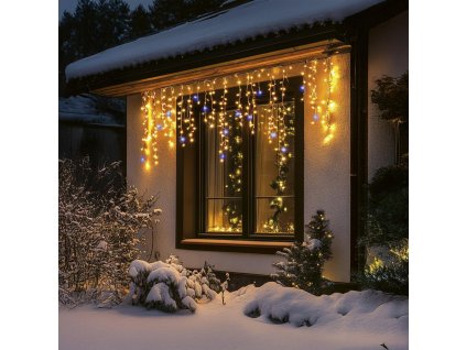 led ziariaci svetelny retazec cencule na vonkajsie pouzitie 300 ks dot led medzi teplymi bielymi blikajuce studene biele