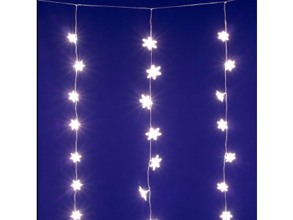 led svietiaci zaves snehove vlocky tepla biela kaf50ww