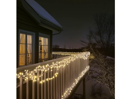 spojovatelny svietiaci retazec 100 led biely kabel na vonkajsie pouzitie ksiw100ww