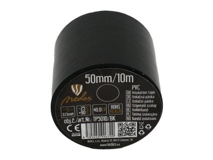 izolacna paska 50mm 10m cierna tp5010 bk
