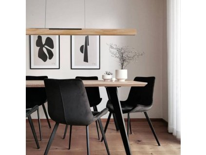 dreveny luster na lanku z masivneho dreva led 22w 1200 wrl0221