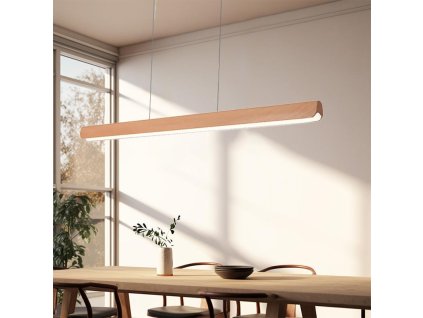 dreveny luster na lanku z masivneho dreva led 22w 1200 wrl0421