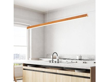 dreveny luster na lanku z masivneho dreva led 26w 1500 wrl0422