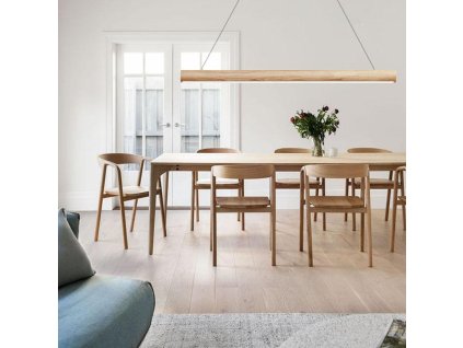 dreveny luster na lanku z masivneho dreva led 22w 1200 wrl0721