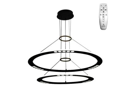 led zavesne svietidlo na lanku dialkovy ovladac 90w j7302 b