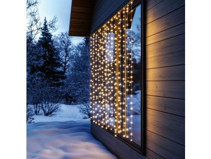dot led svietiaci retazec 2 x 2 m tepla biela kaf400dww