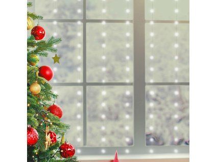 micro led svietiaci zaves 3 x 2 m 10 retazci 20 led studena biela 8 programov