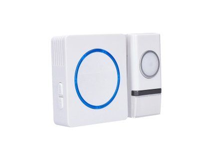 solight bezdrotovy zvoncek bateriovy 120m biely