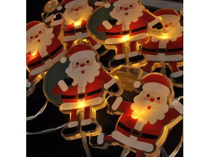 solight led okenna retaz santa 6x led prisavna 120cm 2x aa